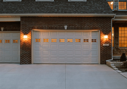 What is the most common garage door material?
